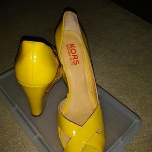 Michael Kors Yellow Platforms
